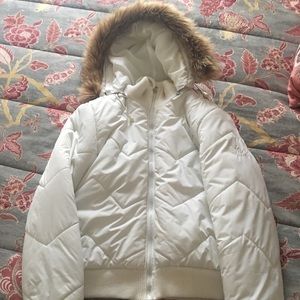 White bubble jacket